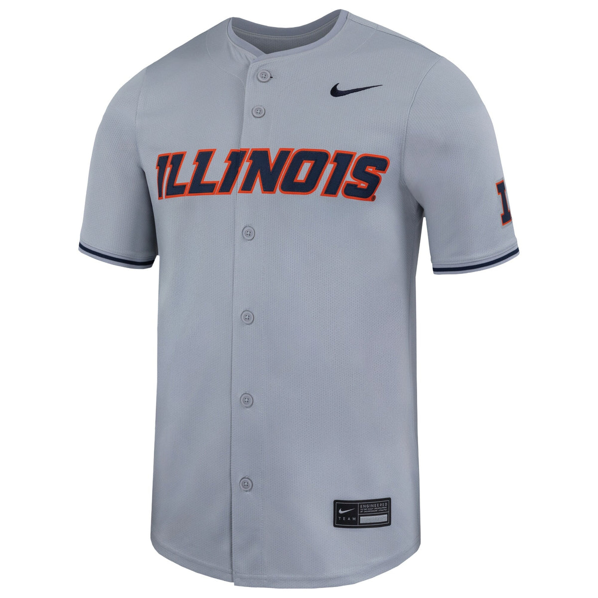 Nike Gray Illinois Fighting Illini Limited Baseball Jersey