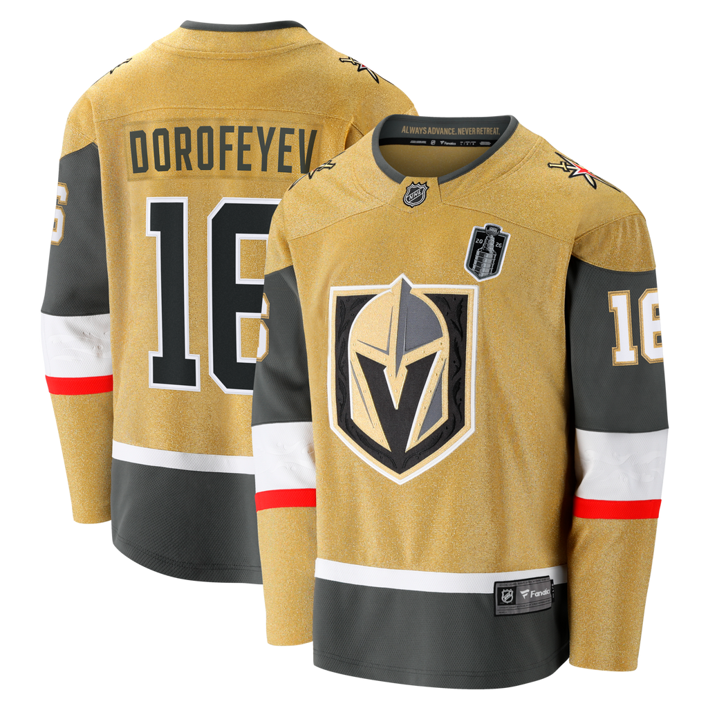 Vegas Golden Knights Pavel Dorofeyev Fanatics Gold 2026 Stanley Cup Final Breakaway Jersey