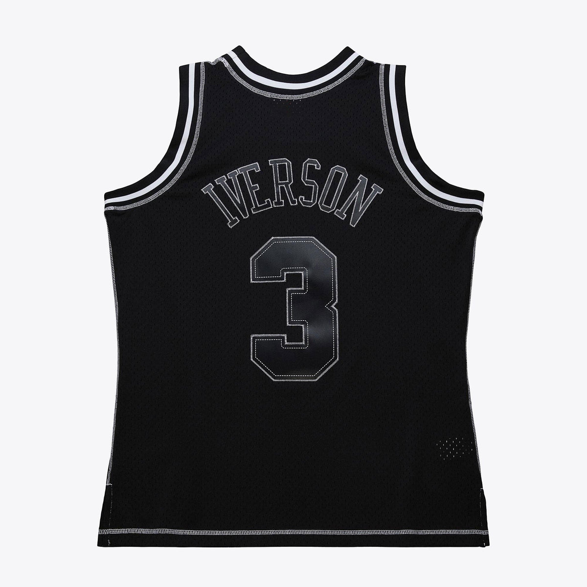 Philadelphia 76ers Mitchell & Ness Allen Iverson 1996 Contrast 2K Swingman Jersey - Black