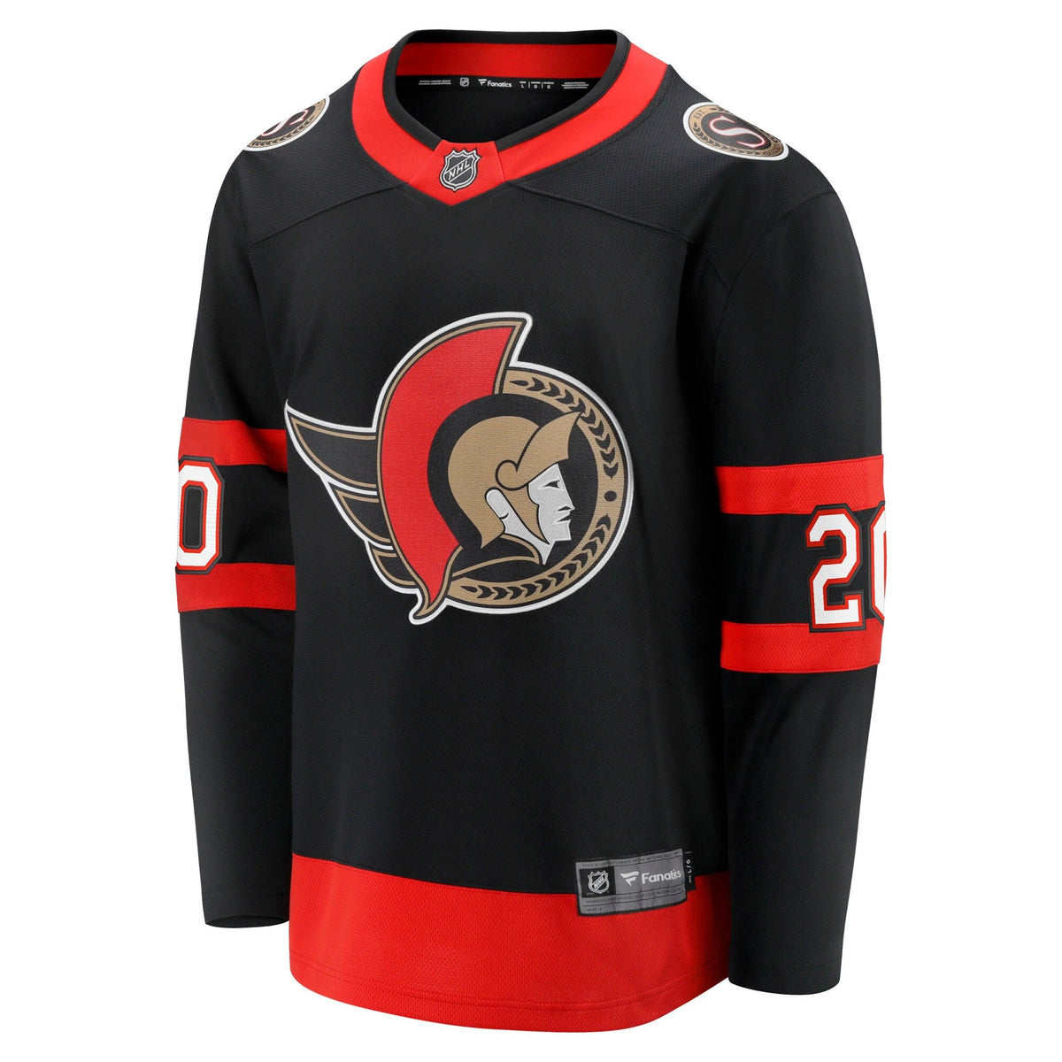 Ottawa Senators Fabian Zetterlund Fanatics Black Home Breakaway Jersey