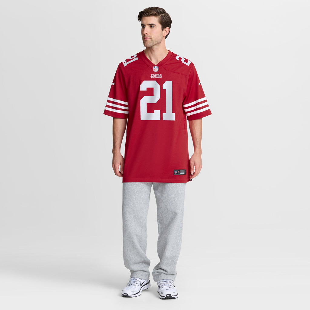 San Francisco 49ers Deion Sanders Nike Scarlet Team Retired Player Game Jersey