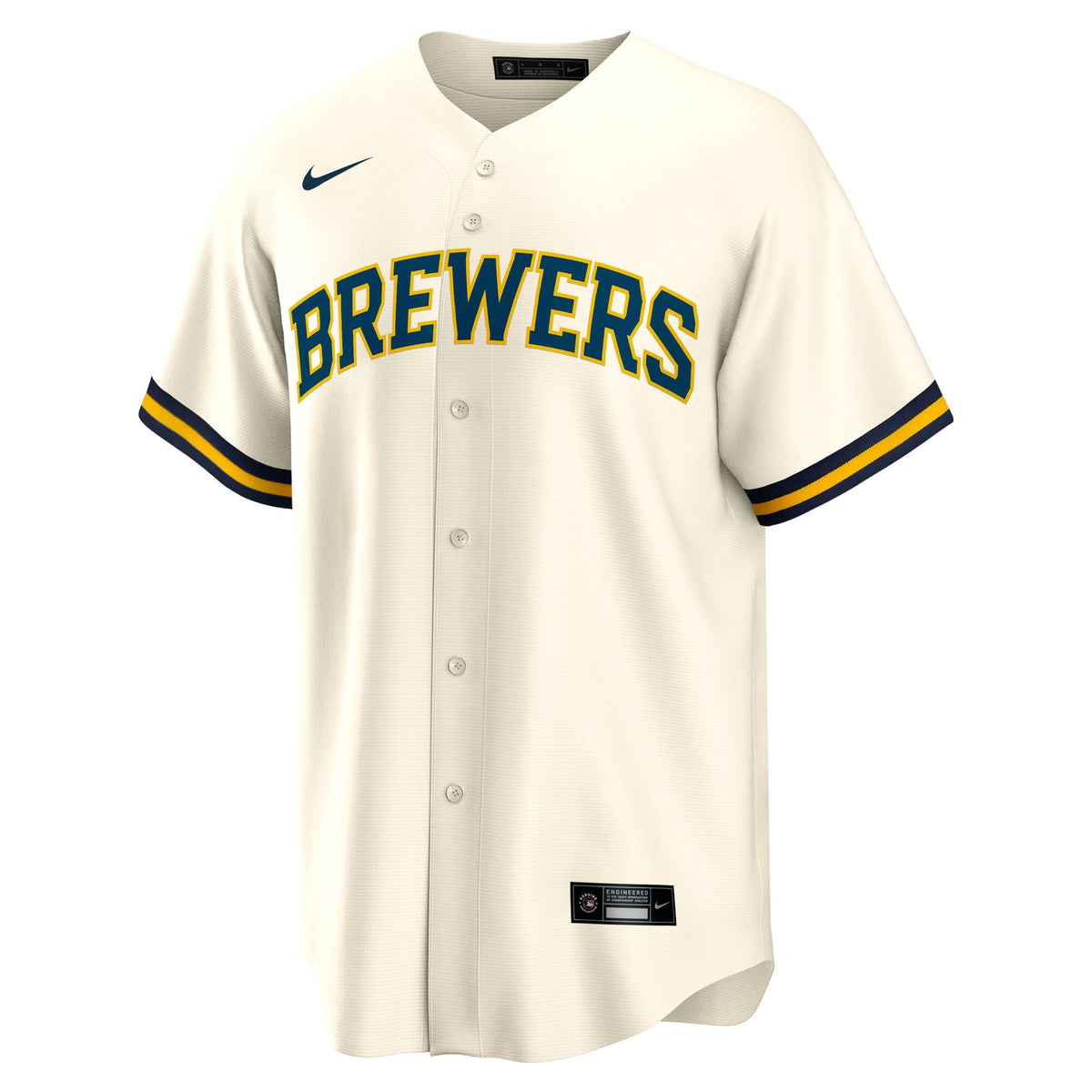 Milwaukee Brewers Sal Frelick Nike Cream Home Replica Player Jersey