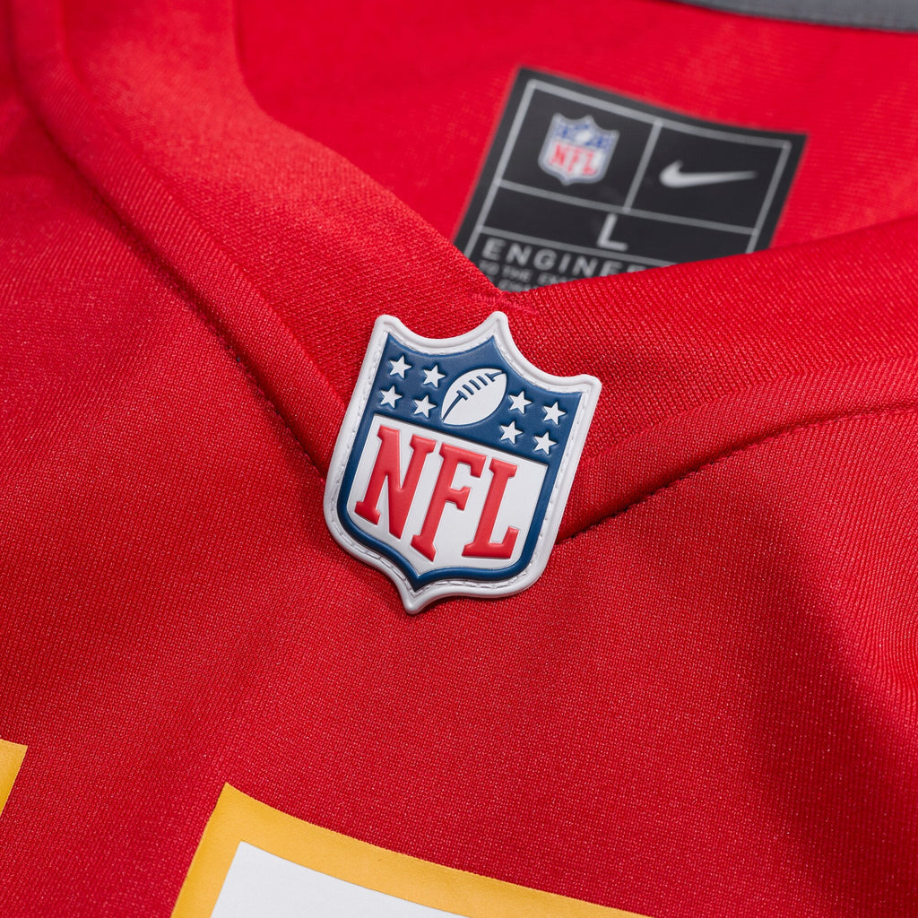 Kansas City Chiefs Justin Fields Nike Red Game Jersey