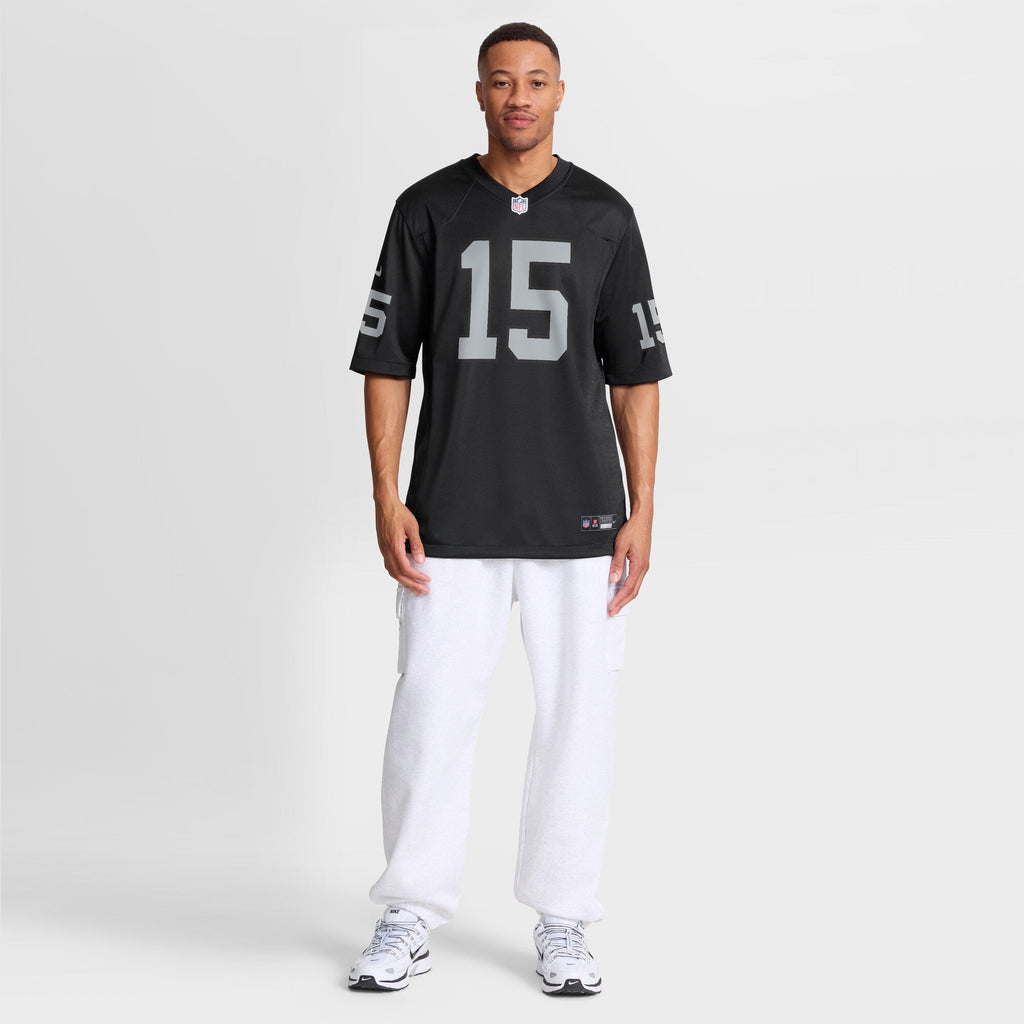 Las Vegas Raiders Fernando Mendoza Nike Black 2026 NFL Draft First Round Pick No. 1 Team Game Jersey