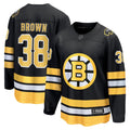 Boston Bruins Patrick Brown Fanatics Black Home Breakaway Player Jersey