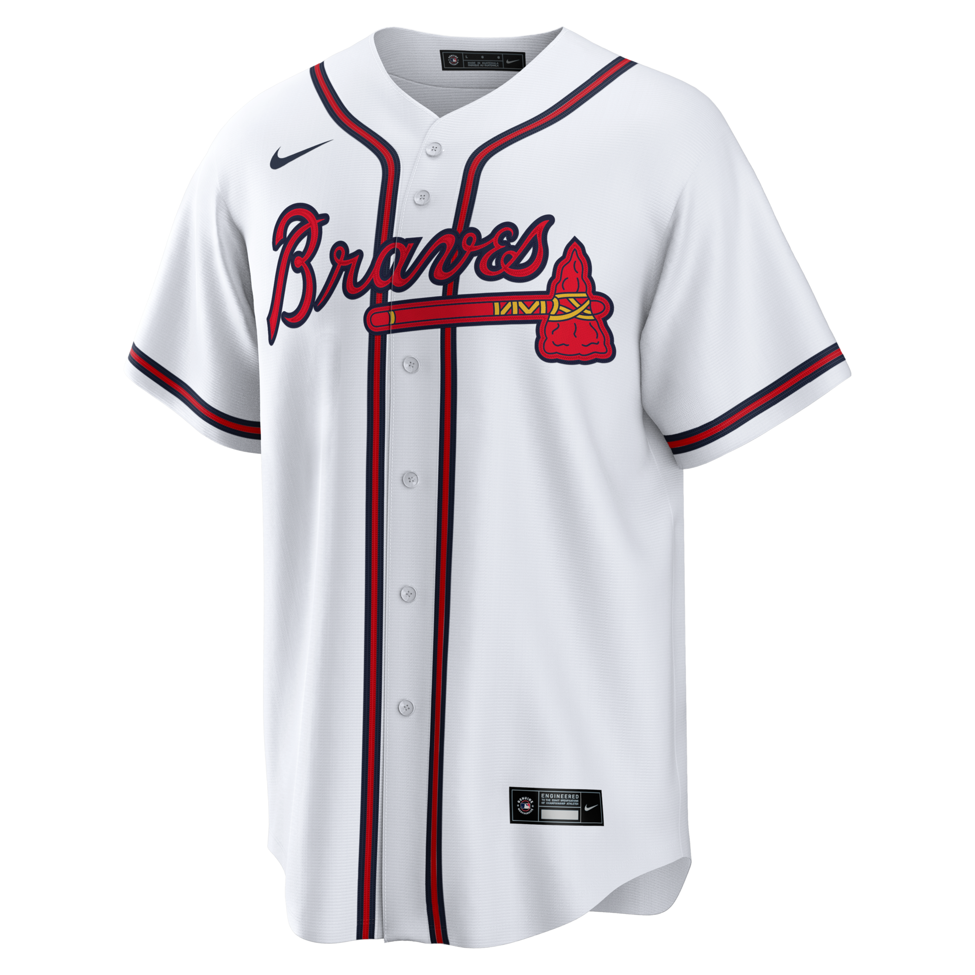 Atlanta Braves Chipper Jones Nike White Home Retired Player Replica Jersey