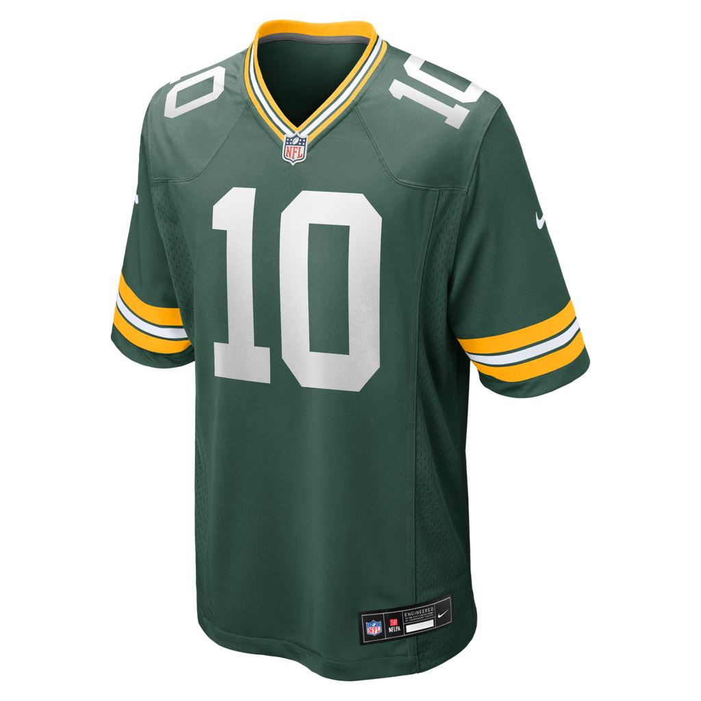 Green Bay Packers Jordan Love Nike Green Player Game Jersey
