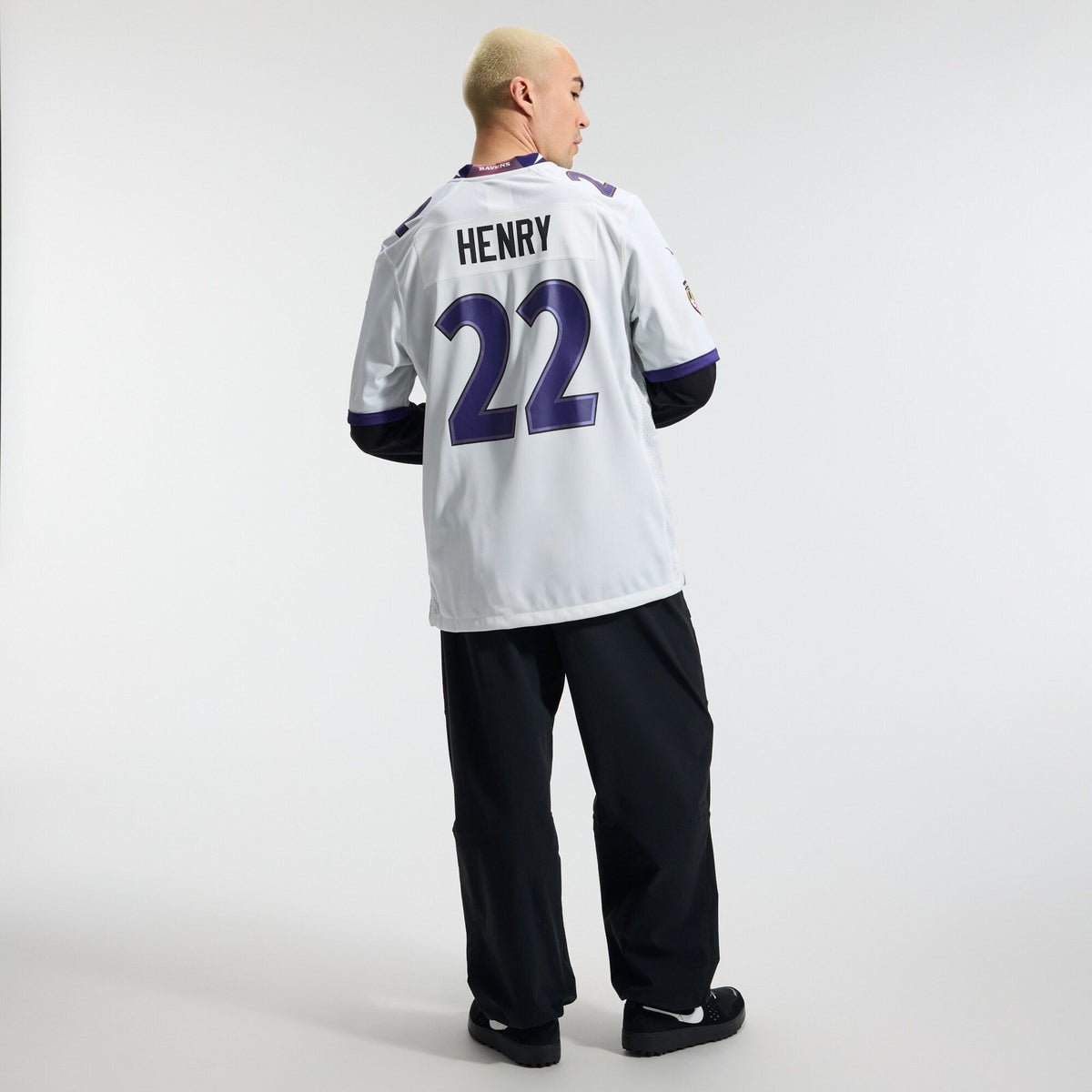Baltimore Ravens Derrick Henry Nike White Game Jersey