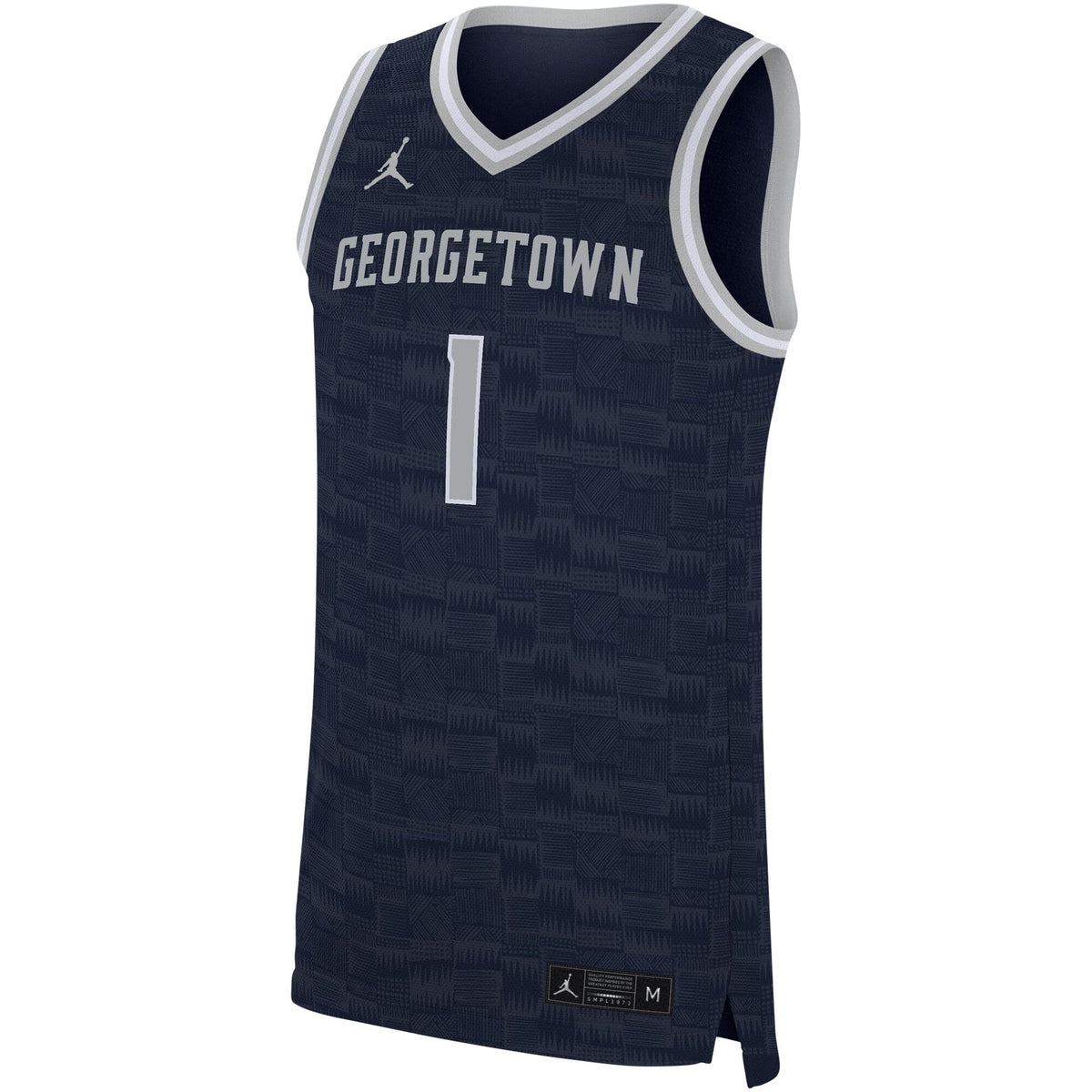 Nike #1 Navy Georgetown Hoyas Replica Jersey