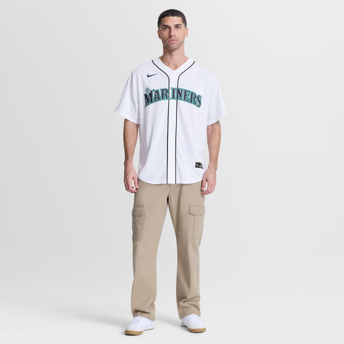 Seattle Mariners Cole Young Nike White Home Replica Jersey