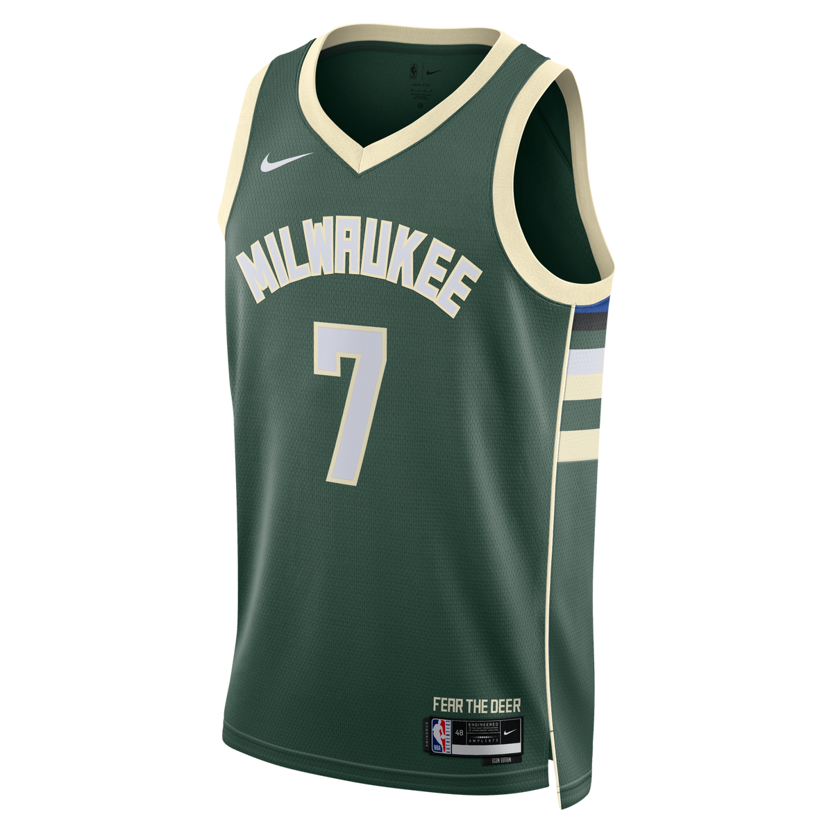Milwaukee Bucks Nike Icon Edition Swingman Jersey - Hunter Green - Kevin Porter Jr.