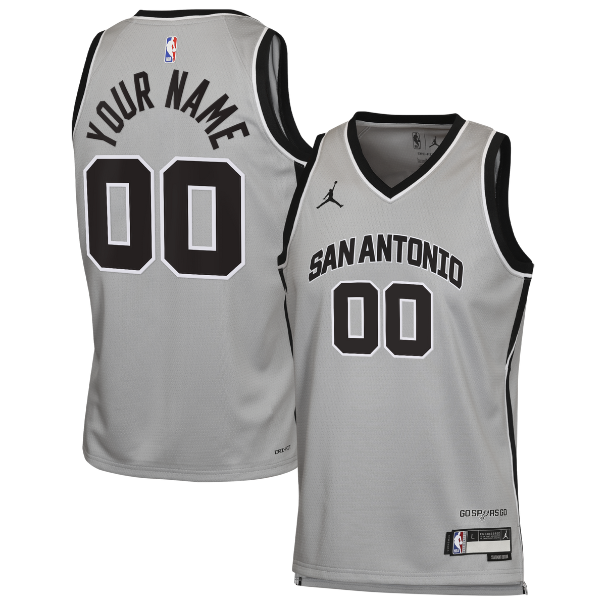 San Antonio Spurs Jordan Statement Jersey - Custom