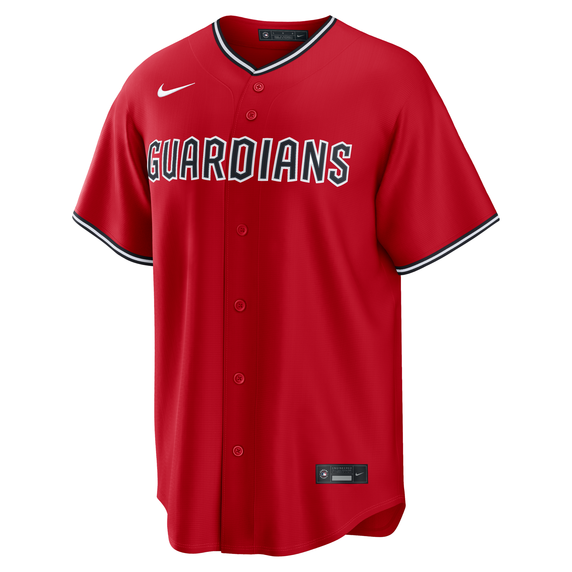Cleveland Guardians José Ramírez Nike Red Alternate Replica Jersey