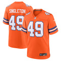 Denver Broncos Alex Singleton Nike Orange Alternate Game Jersey