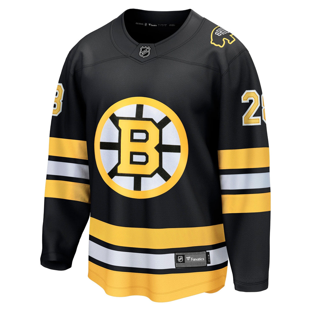 Boston Bruins Elias Lindholm Fanatics Black Home Breakaway Player Jersey