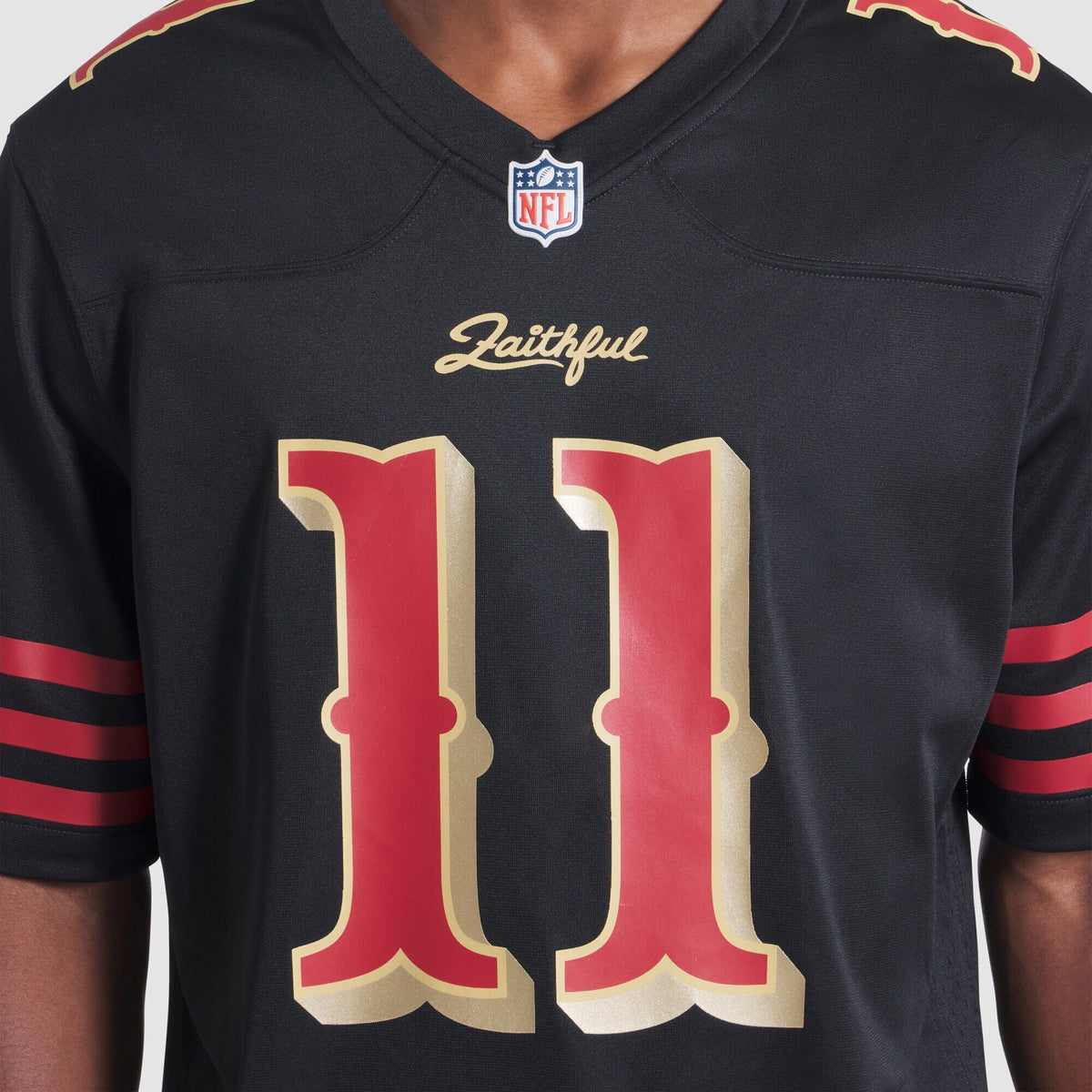 San Francisco 49ers Brandon Aiyuk Nike Black 2025 Rivalries Collection Game Jersey