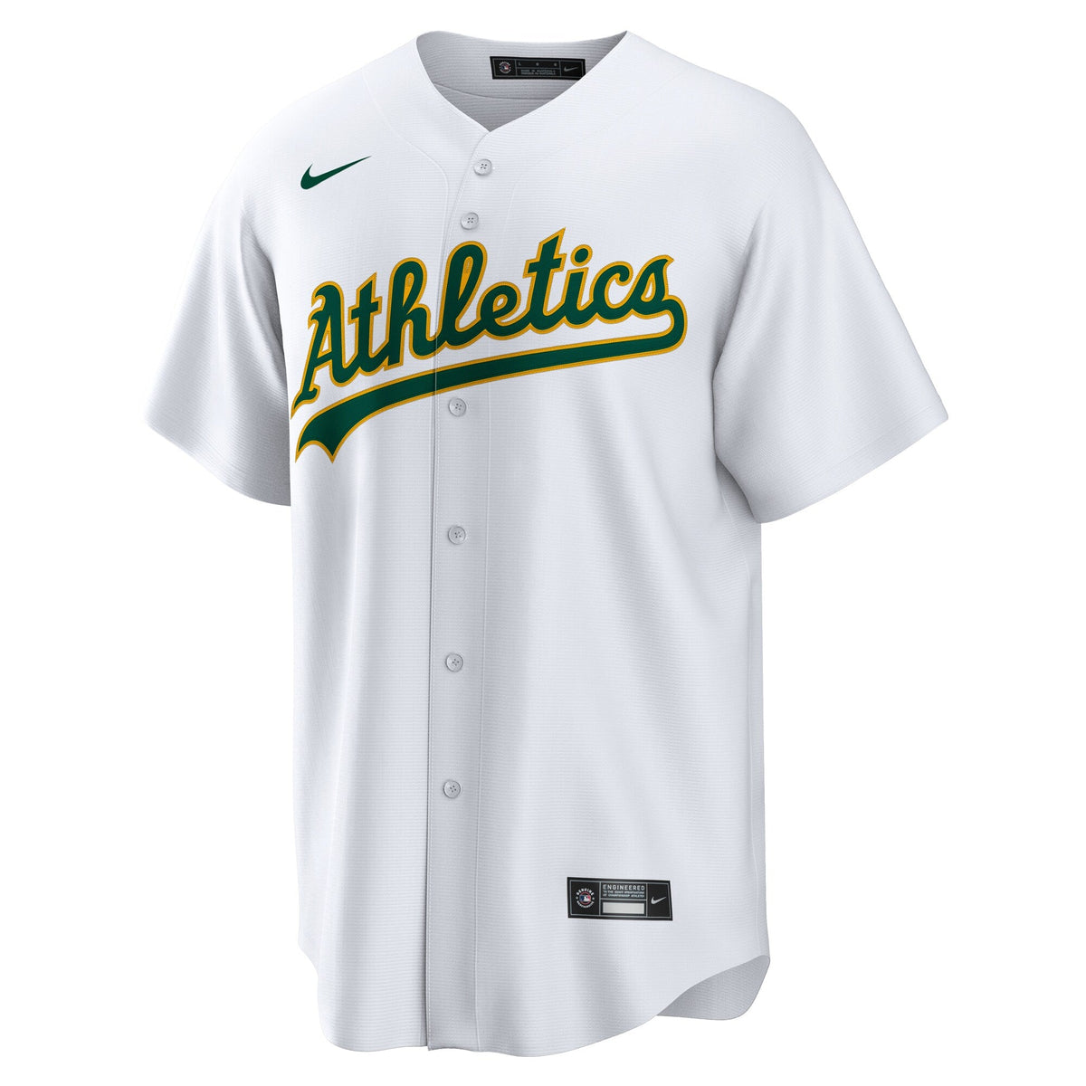 Athletics Shea Langeliers Nike White Home Replica Jersey