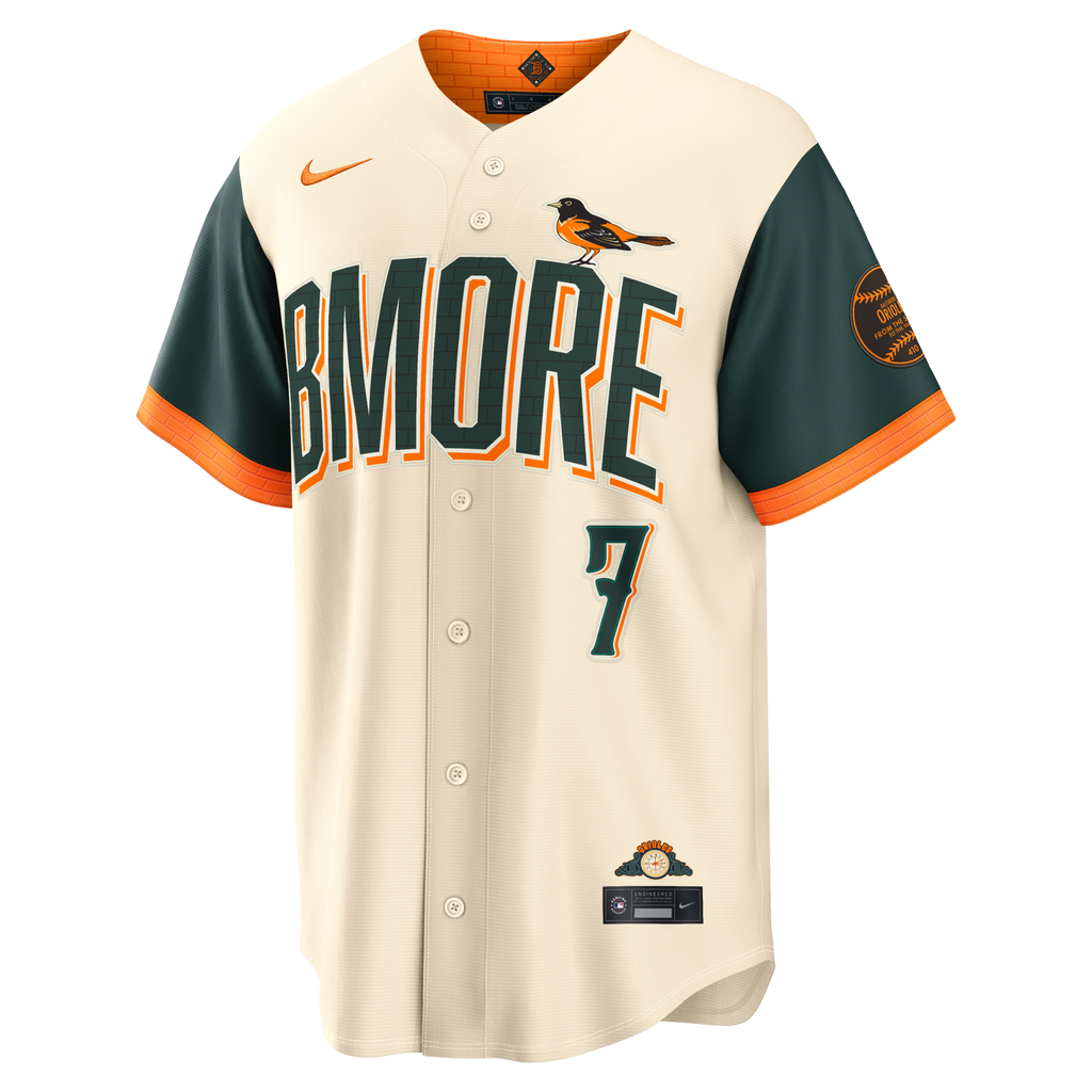 Baltimore Orioles Jackson Holliday Nike Cream 2026 City Connect Stadium Jersey