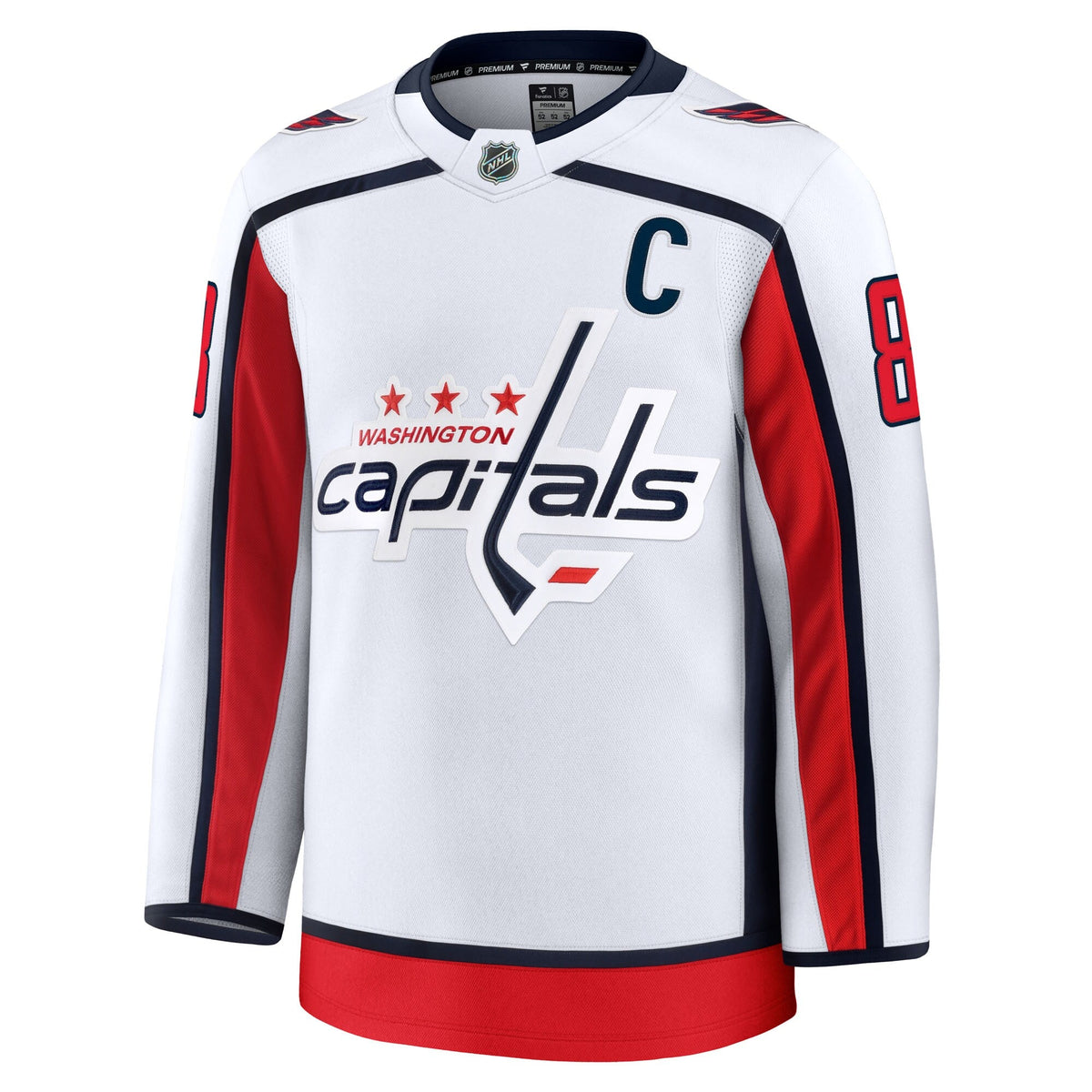Washington Capitals Alexander Ovechkin Fanatics White Away Premium Jersey