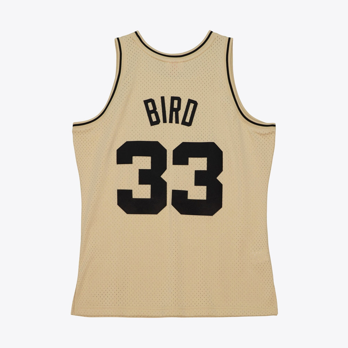 Boston Celtics Mitchell & Ness Larry Bird 1985 Swingman Jersey - Khaki