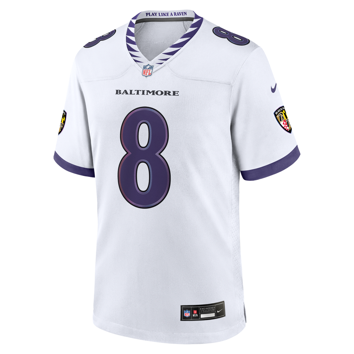 Baltimore Ravens Lamar Jackson Nike White Game Jersey