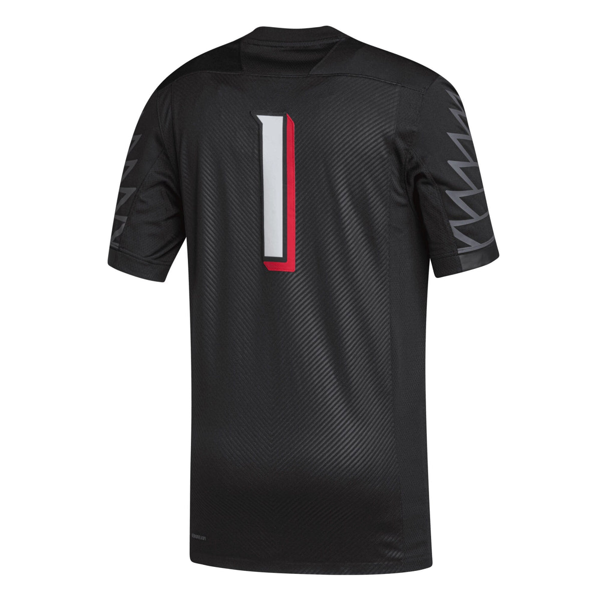 adidas #1 Black Louisville Cardinals Premier Football Jersey