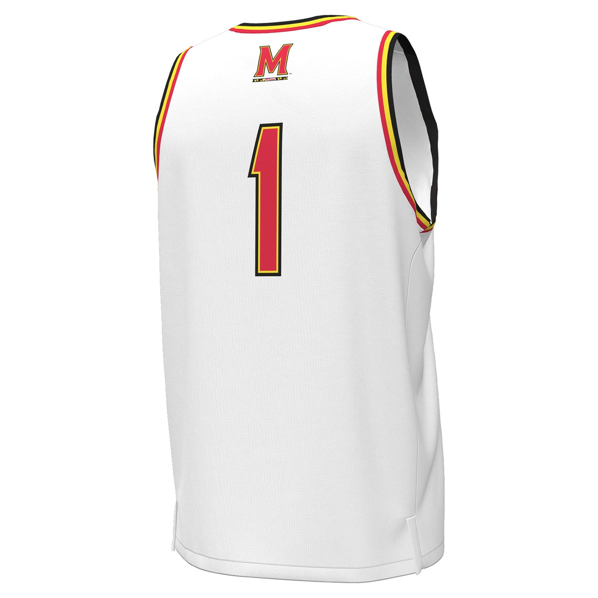 Under Armour #1 White Maryland Terrapins Replica Basketball Jersey