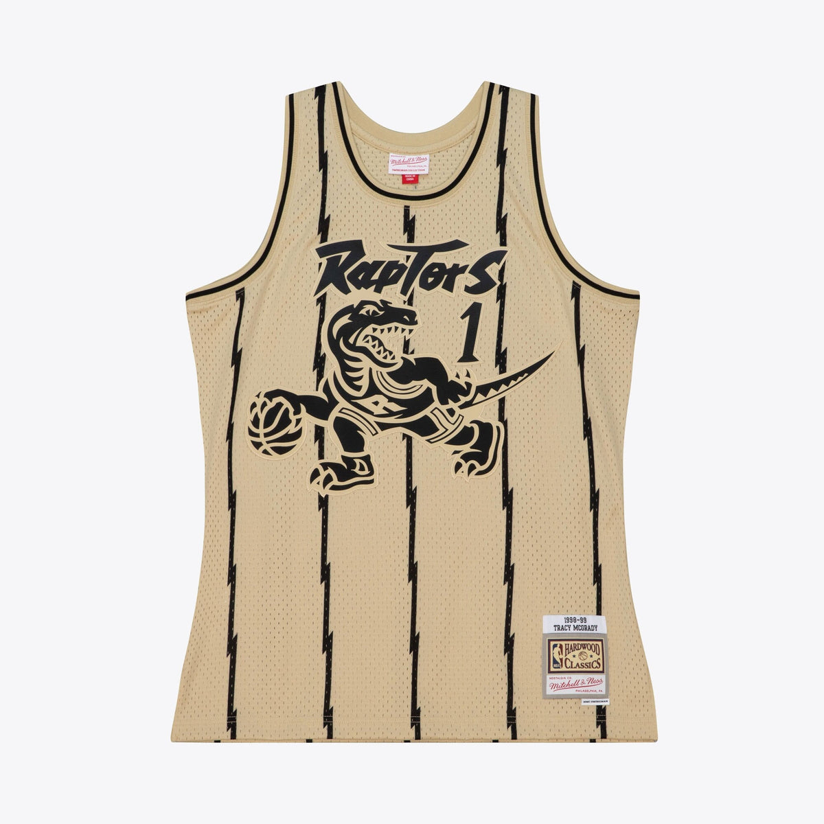 Toronto Raptors Mitchell & Ness Tracy McGrady 1998 Swingman Jersey - Khaki