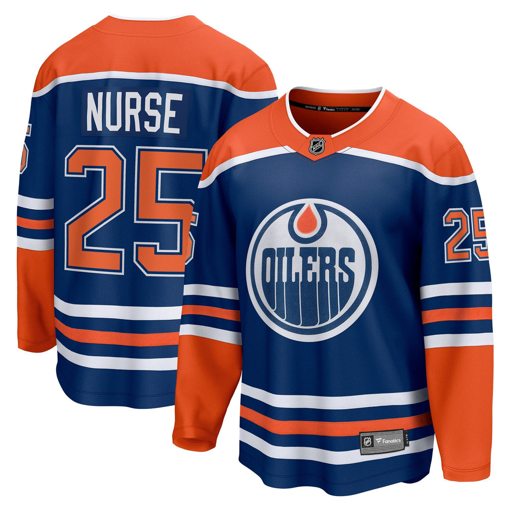 Edmonton Oilers Darnell Nurse Fanatics Royal Home Breakaway Player Jersey