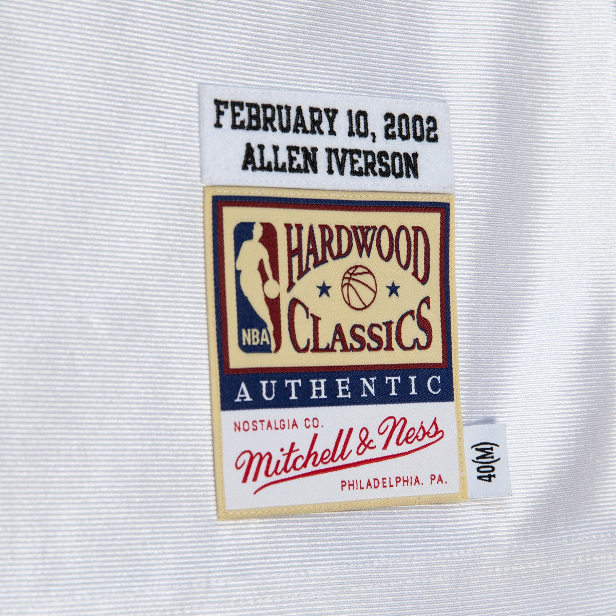 Philadelphia 76ers Mitchell & Ness Allen Iverson 2002 All-Star East Authentic Jersey - White