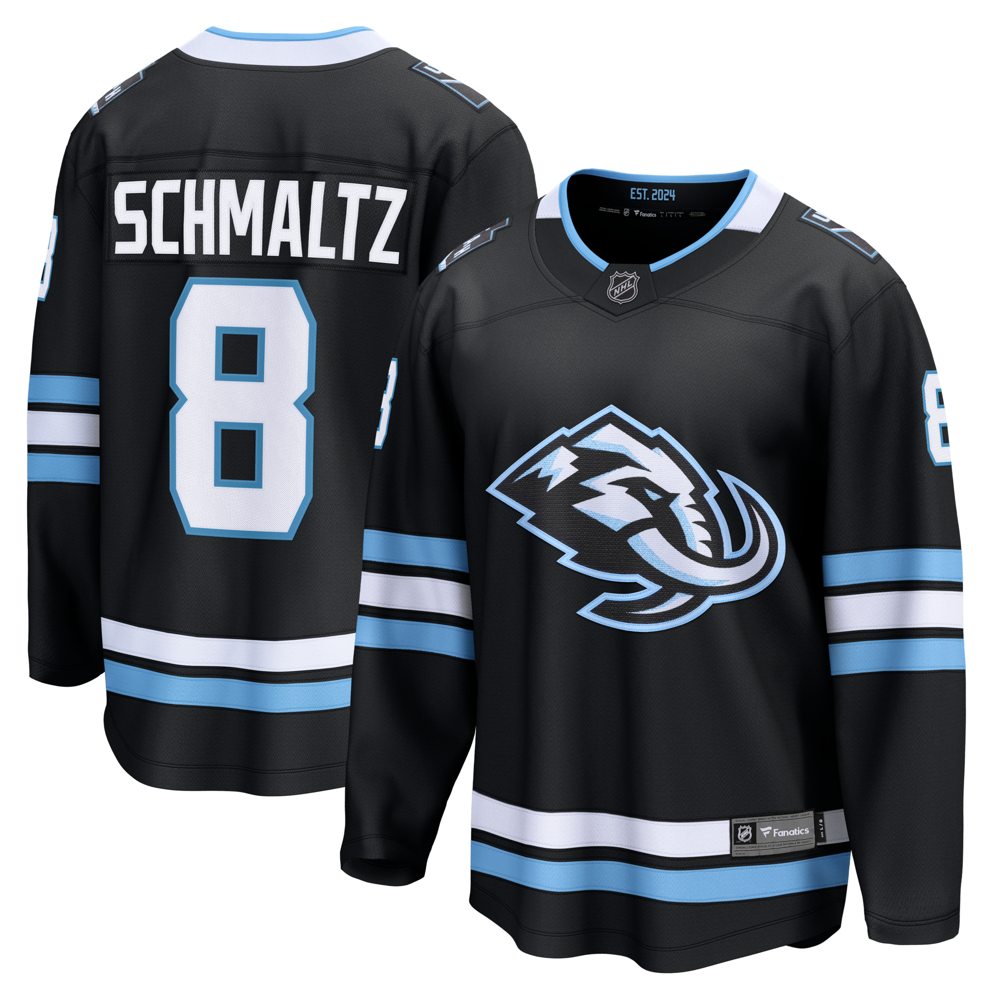 Utah Mammoth Nick Schmaltz Fanatics Black Home Breakaway Player Jersey