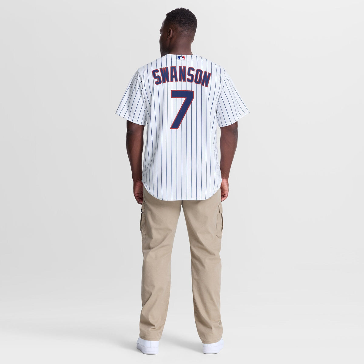 Chicago Cubs Dansby Swanson Nike White Home Replica Jersey