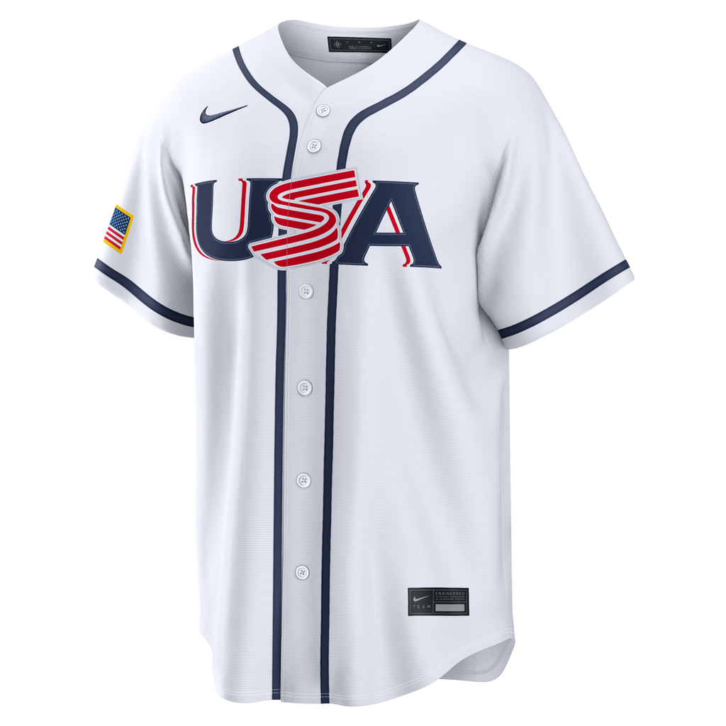USA Baseball Pete Crow-Armstrong Nike White 2026 World Baseball Classic Home Stadium Jersey