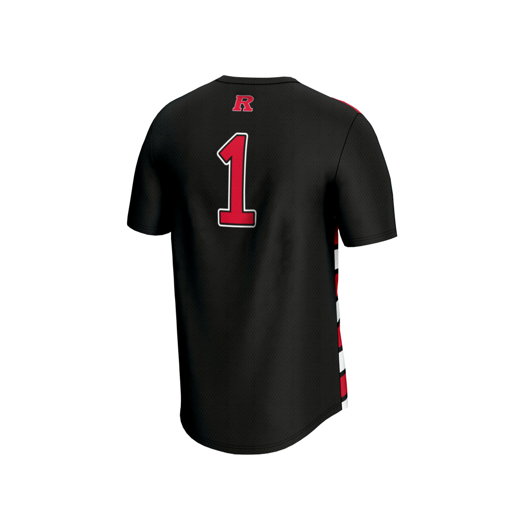 GameDay Greats #1 Black Rutgers Scarlet Knights Lightweight Soccer Fashion Jersey