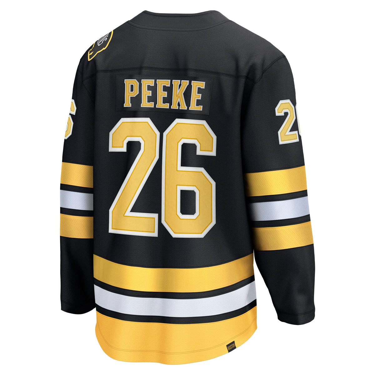 Boston Bruins Andrew Peeke Fanatics Black Home Breakaway Player Jersey