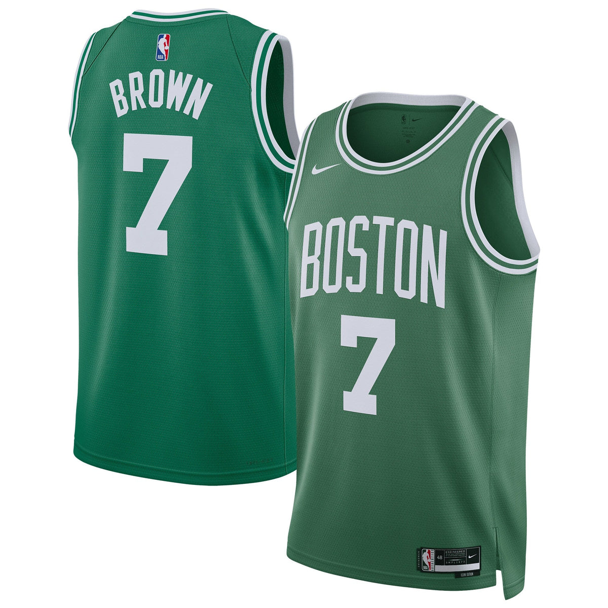Boston Celtics Nike Replica Icon Swingman Jersey - - Jaylen Brown