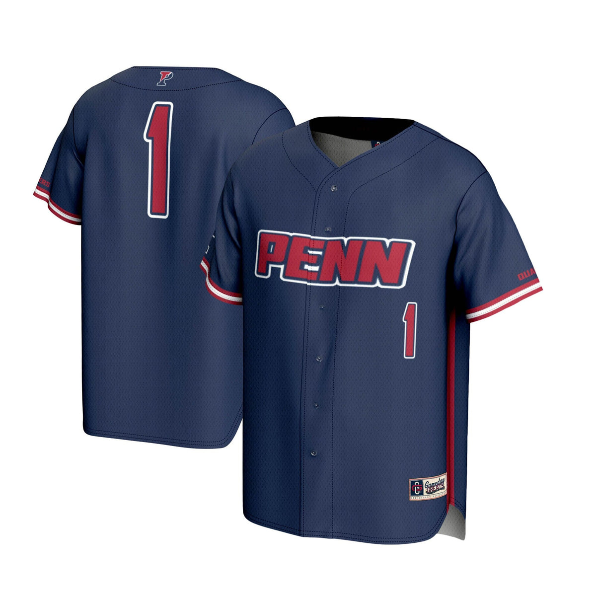 GameDay Greats #1 Navy Pennsylvania Quakers Lightweight Baseball Jersey