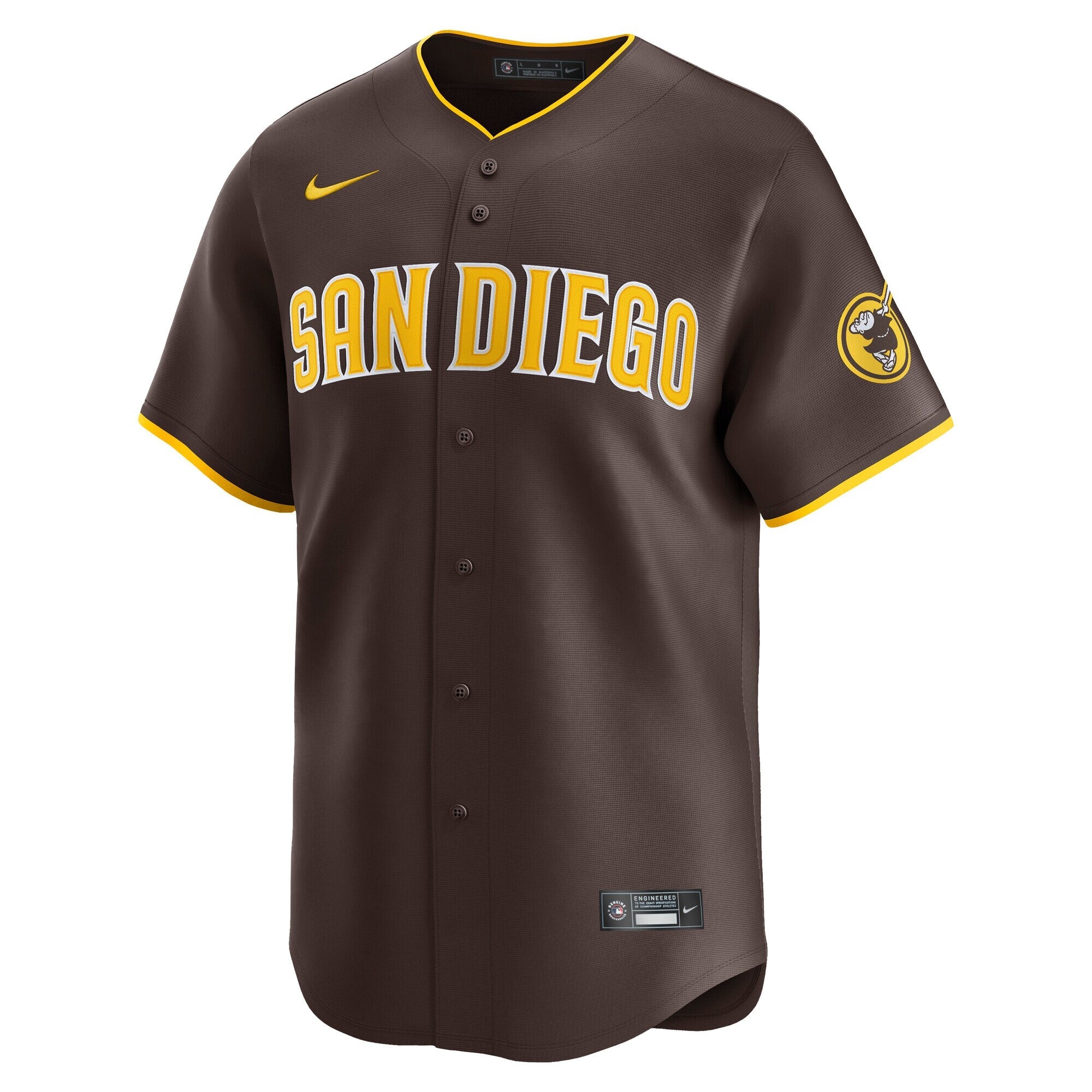 San Diego Padres Fernando Tatis Jr. Nike Brown Road Limited Player Jersey
