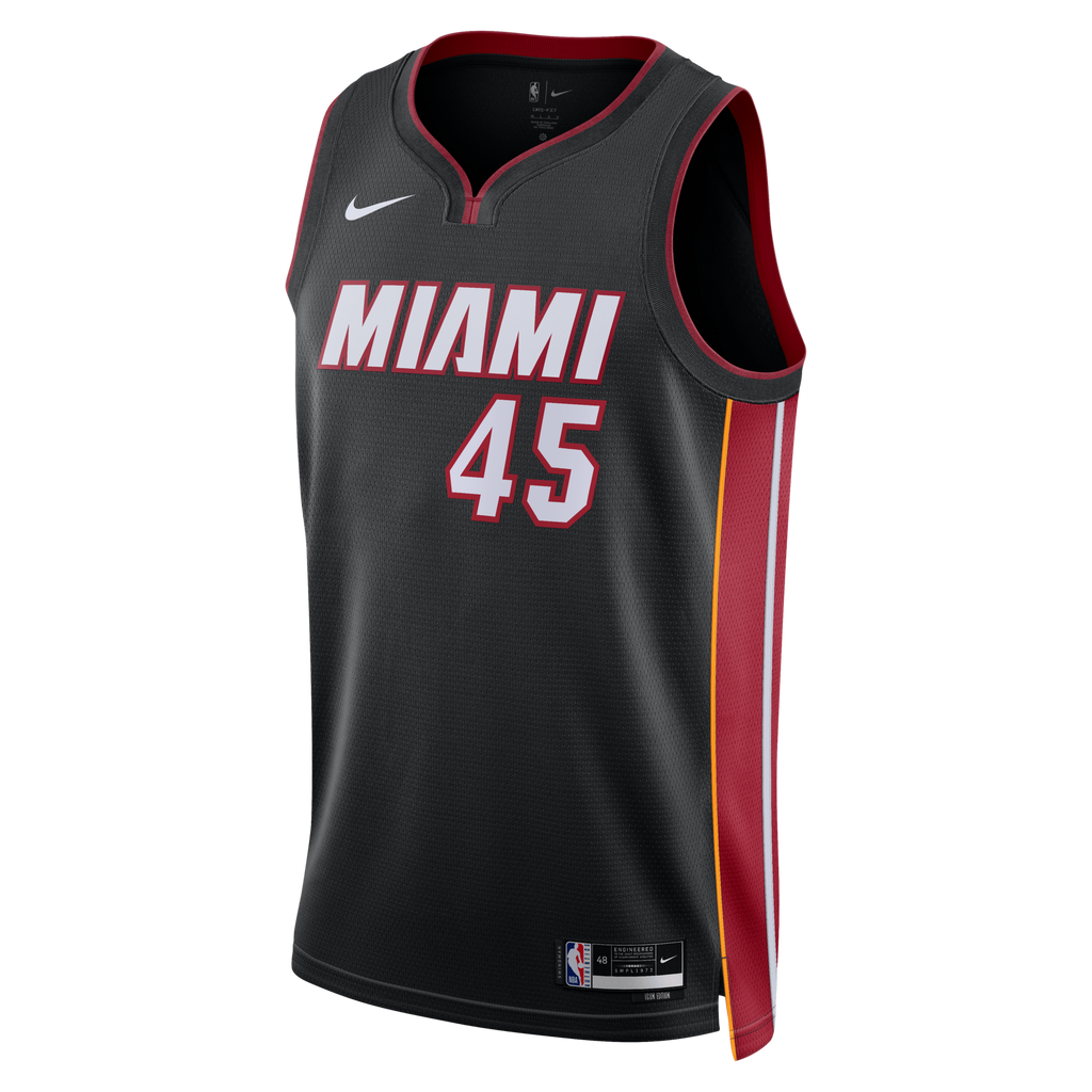 Miami Heat Nike Icon Edition Swingman Jersey - Black - Davion Mitchell