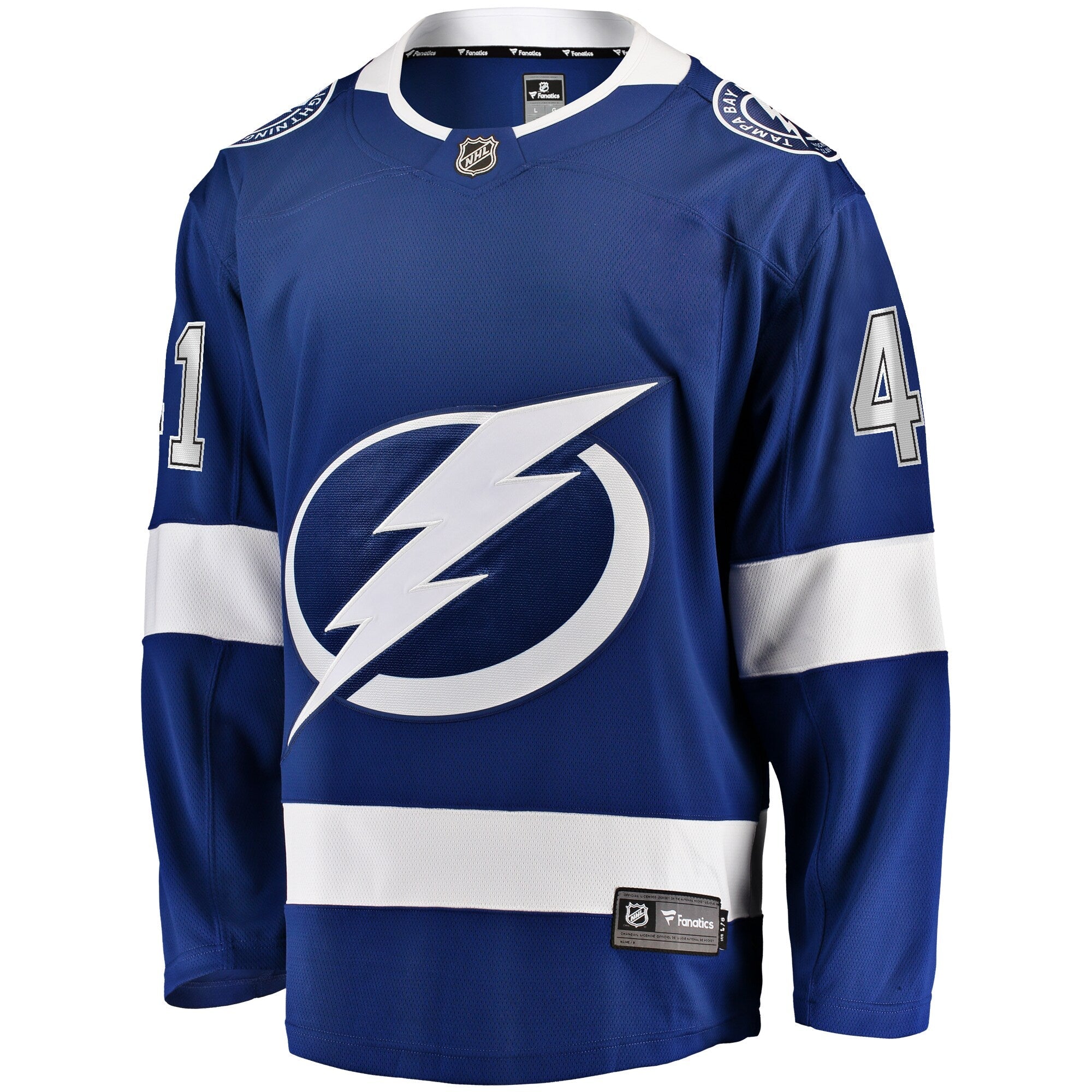 Tampa Bay Lightning Mitchell Chaffee Fanatics Blue Home Premier Breakaway Player Jersey