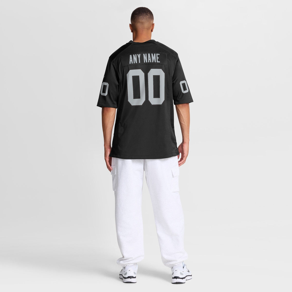 Las Vegas Raiders Nike Black Custom Game Jersey