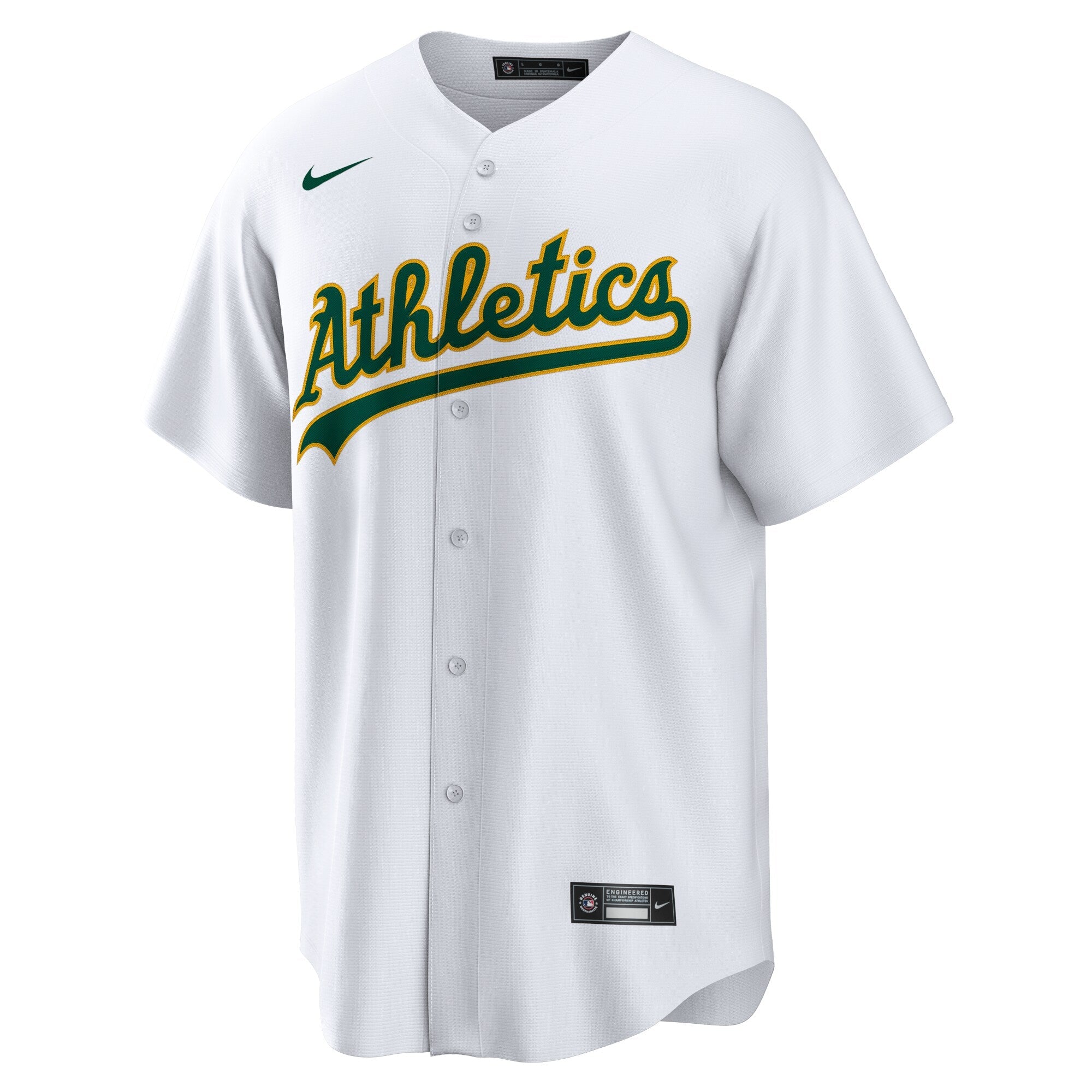 Athletics Zack Gelof Nike White Home Replica Jersey