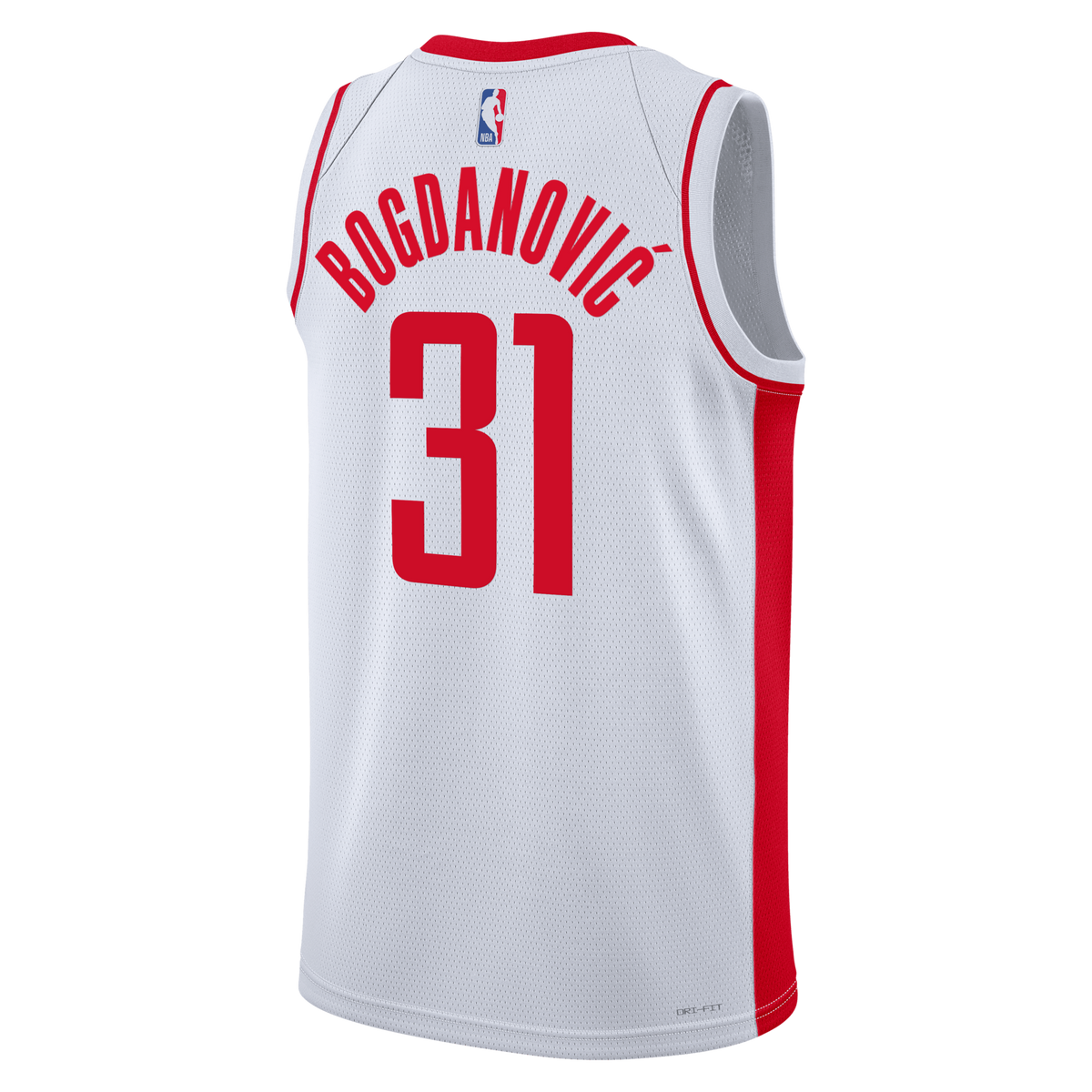Houston Rockets Nike Association Edition Swingman Jersey - White - Bogdan Bogdanovi?