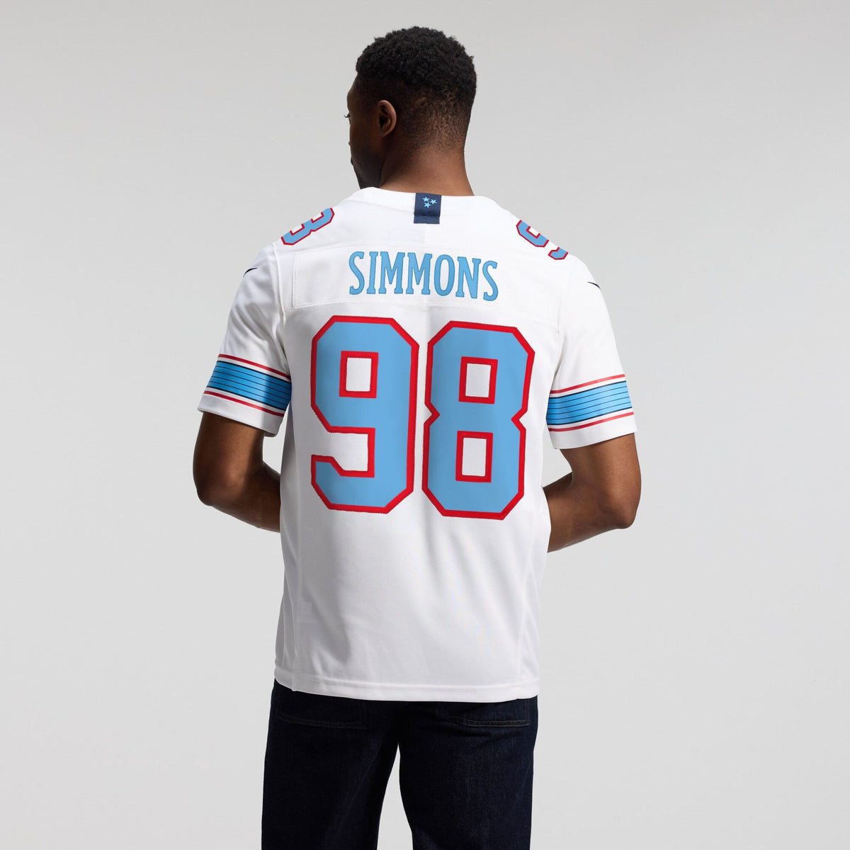 Tennessee Titans Jeffery Simmons Nike White Vapor F.U.S.E. Stitched Limited Jersey