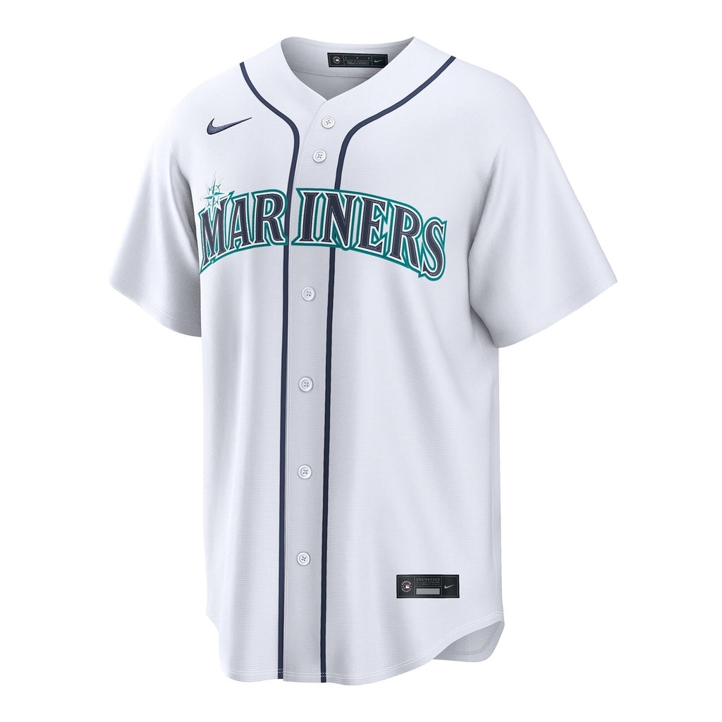 Seattle Mariners Dominic Canzone Nike White Home Replica Jersey