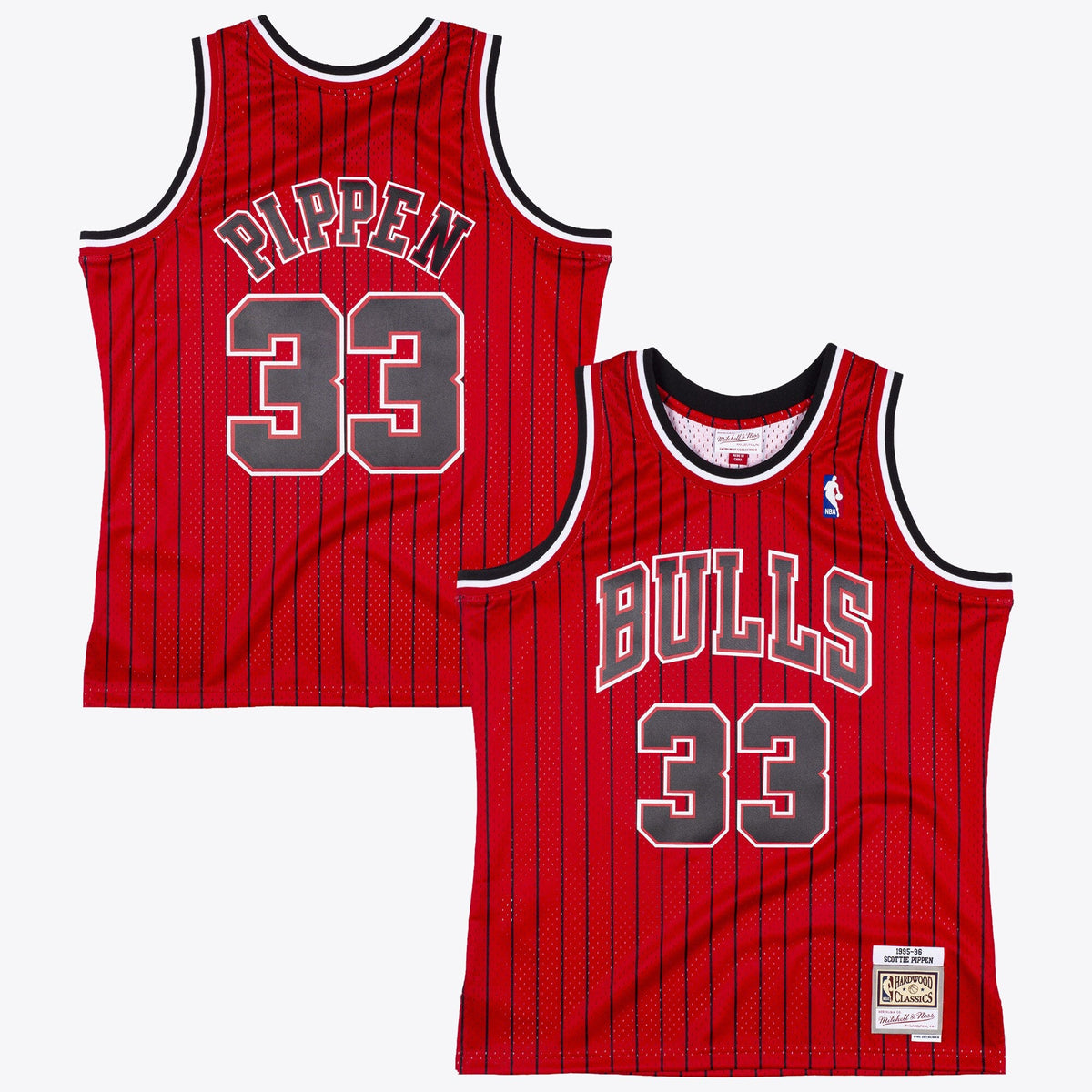 Chicago Bulls Mitchell & Ness Scottie Pippen 1995 Reload Swingman Authentic Jersey - Scarlet