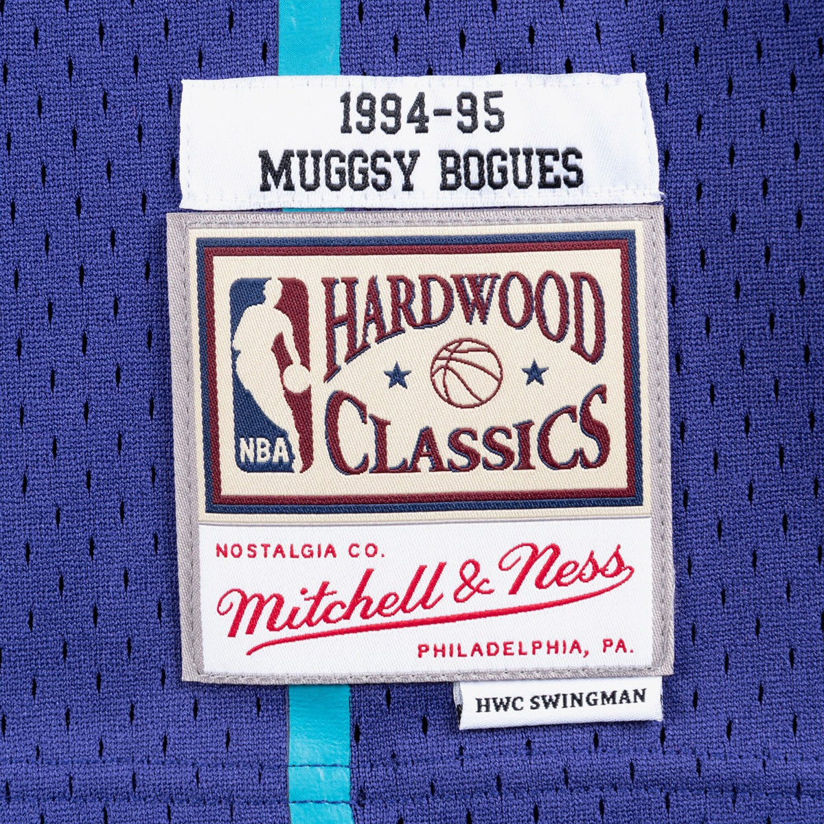 Charlotte Hornets Mitchell & Ness Muggsy Bogues 1994 Swingman Alternate Authentic Jersey - Purple