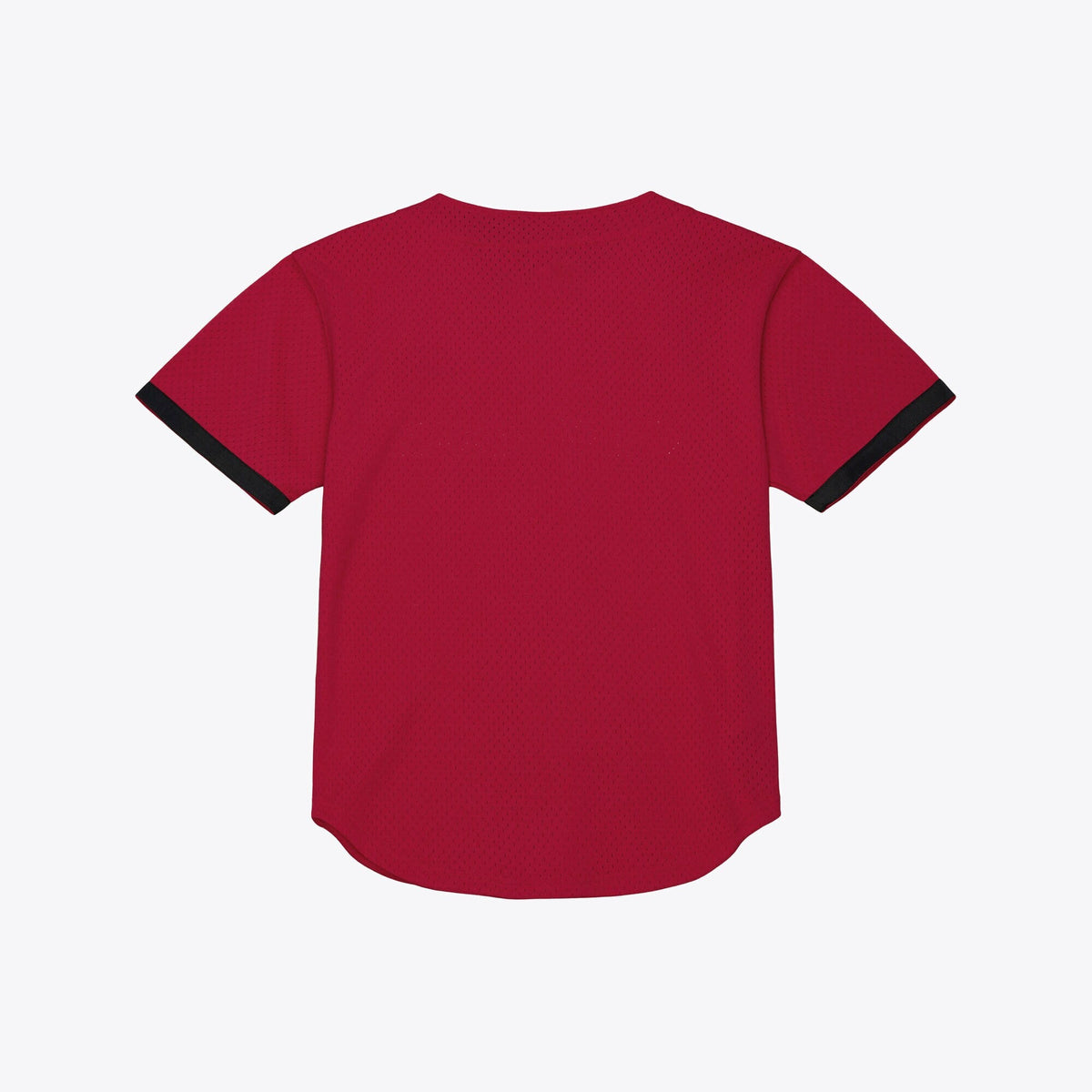 Mitchell & Ness Cardinal Arkansas Razorbacks Mesh Button-Up Batting Practice Baseball Jersey