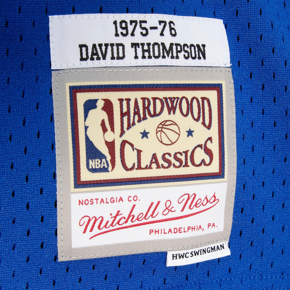 Denver Nuggets Mitchell & Ness David Thompson 1975 Dark Authentic Jersey - Royal Blue