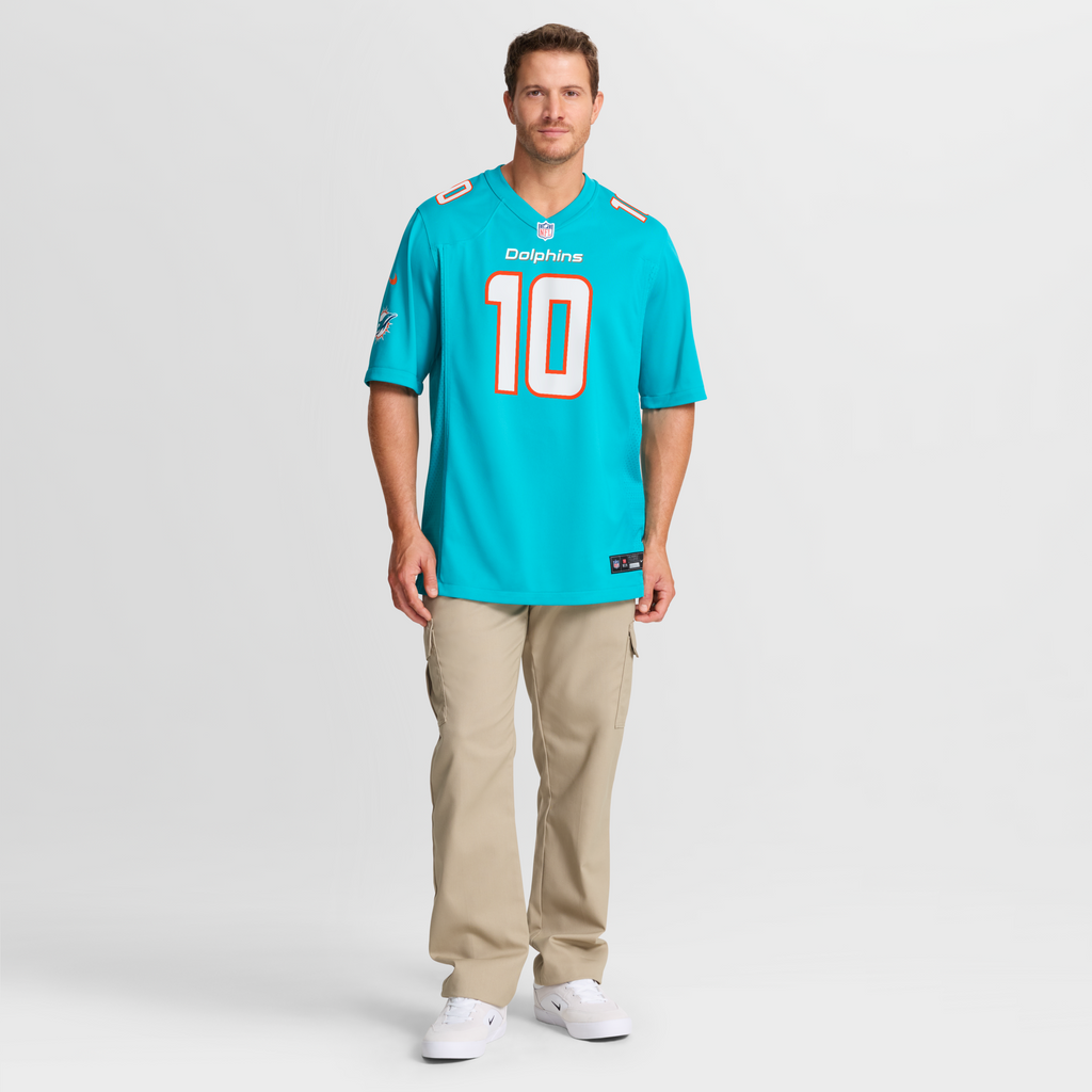 Miami Dolphins Jacob Rodriguez Nike Aqua Game Jersey